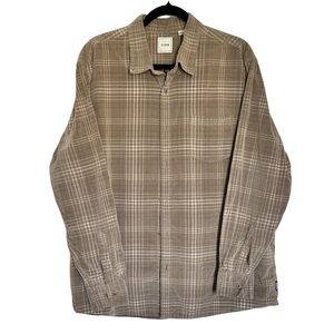 ROWM Cotton Plaid Long Sleeve Mens Dress Shirt XL Button Down